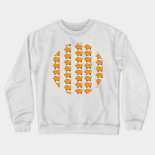 Gold Pig Pattern Crewneck Sweatshirt